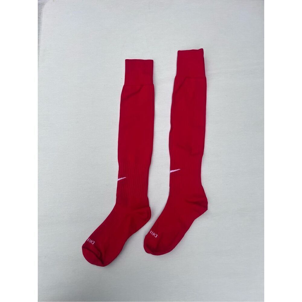 NIKE Classic Cushioned Knee High Soccer Socks Red - L